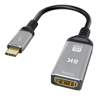 USB C To -Compatible Adapter 4K 120HZ 8K 60HZ USB Type C To -Compatible 2.1 Adapter Support 48Gbps Transfer Rate