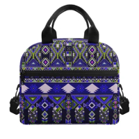 FORUDESIGNS Beautiful Ethnic Pattern Portable Fridge Thermal Bag Practical Convenience Women's Thermal Lunchbox Picnic Travel