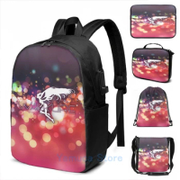 Funny Graphic print Macross Delta Walkure USB Charge Backpack men School bags Women bag Travel laptop bag