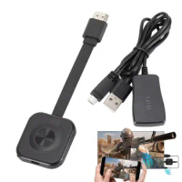 4K TV Wireless WiFi Mirroring Cable HDMI Video Dongle Transmitter Adapter for Android Smart Phone Miracast for Demos Music