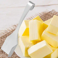Butter Cheese Cutter Handheld Pastry Cutter Cheese Knife Butter Knife Kitchen Tools Multi Function Serrated Edge for Cold Butter