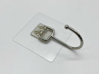 【艾思黛拉 A0784】免打孔 透明加大掛勾 無痕 貼片 牆面 固定掛勾 無痕貼 承重5KG
