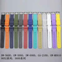 Resin Watch Strap For Casio g-shock DW-6900/5610 ga2100 LS-5600 GW-M5610 G-5600 GW-B5600 GLX-5600 GB-5600 Replace Band Belt