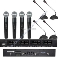 First-Class Digital Wireless Meeting Conference Audio Microphone Mic System - with 4 Desktop Gooseneck 4 Handheld Mic