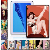 Tablet Case for Huawei MediaPad M5 10.8"/Lite 10.1"/Lite 8/MediaPad T5 10 10.1"/T3 10 9.6"/T3 8.0 Vintage Beauty Series