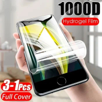 3-1/pcs Screen Protector Hydrogel For Apple iPhone 11 12 Pro Max Mini XS X XR 7 8 Plus Protection For iPhone SE 2020 Not Glas