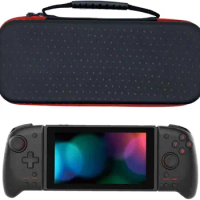 Storage Bag For Nintendo Switch Split Pad Pro (Monster Hunter Rise) Travel Carrying Case Hard Handle Pouch Shell Cover Card Slot