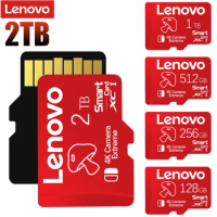 Lenovo Memory SD Cards 2TB 1TB SD Memory Card 128GB 256GB Memory Flash TF Card A2 V30 Micro TF/SD Card For Tablet/Android Phone