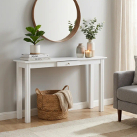 Furniture Direct NANCY 90 and 120cm Solid wood 1 Drawer Console Table meja tepi