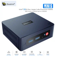Beelink Mini S 11th Gen N5095 Mini PC Windows 11 DDR4 RAM 8G SSD 128G/256G 4K For HD 1000M Desktop Gaming Computer Home Office