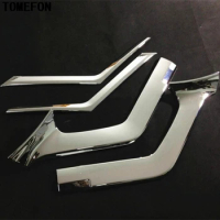 TOMEFON For Nissan Rogue X-Trail X Trail XTrail 2014 2015 ABS Chrome Front Grille Grill Cover Trim Car Styling Accessories