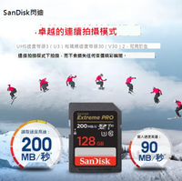 SanDisk sd卡128g 佳能相機內存卡 高速微單反尼康存儲卡 4K高清200MmicroSD