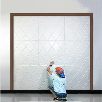 3D Imitation Crocodile Skin Wall Sticker Rhombus High Elastic PE Foam Soft Package Wall Renovation Home Decoration Wallpaper