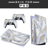 Stone Pattern Skin Sticker for PS5 Standard Disc Edition Decal Cover for PlayStation 5 Console &amp; Controllers PS5 Skin Sticker