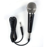 Cardioid Condenser Vocal Microphone with Swicth, 3 Meters Wire, 6.5mm Plug Singing Microphone for Karaoke, Voice Amplifier
