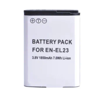 EN-EL23 Replacement Battery (1850mAh) for Nikon EN EL23, Coolpix B700, P900, P600, P610, S810c Digital Camera