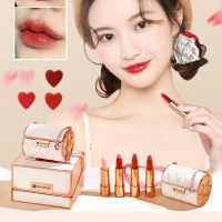 Bộ Sét Son Túi Xách , 3 Cây Son Và 1 Son Dưỡng, Quà Tặng Son Lì Không Trôi