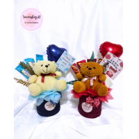 Kado Valentine / Gift Box Isi Boneka & Coklat / Hadiah Kekinian