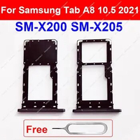 For Samsung Galaxy Tab A8 10.5 2021 X200 X205 SM-X200 SM-X205 SIM Card Tray Holder Slot Socket Reader Adapter Parts