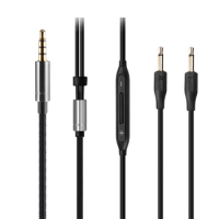 3.5mm OCC Nylon Audio Cable with mic For harman／kardon soho wired Headphones