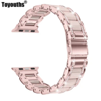 Metal Strap for Apple Watch Band 38mm 40mm 42mm 44mm iWatch Women Men Metal Replacement Strap for Apple Watch Series 5 4 3 2 1