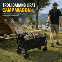 Wagon Foldable Trolley 600D Oxford Troli Barang Lipat Roda Derek CH-25