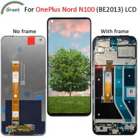 6.52" For OnePlus Nord N100 LCD Display with Frame Touch Panel Screen Digitizer Replacement For OnePlus Nord N100 BE2013 LCD