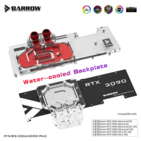 Barrow 3080 3090 Water Block Backplane for Colorful RTX 3090 3080 Advanced OC Water cooled Backplate, BS-COIA3090-PA2 B