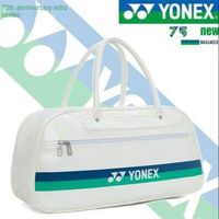 Yonex 75th anniversary retro series large-capacity waterproof portable badminton bag with blue strip