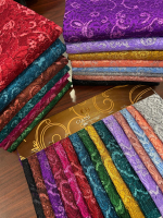 Kain kebaya Semi Prancis Double CRYSTAL \Malone\" Kain Brukat"