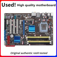 For Asus P5QL PRO Desktop Motherboard P43 Socket LGA 775 Q8200 Q8300 DDR2 Original Used Mainboard On Sale