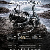 Reel SPINNING IROLY SHOTGUN ALUMINUM BODY (POWER HANDLE) 10000PG