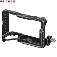 Full Camera Cage Rig A7C2 Protective Frame for Sony Alpha 7C R A7CR / Alpha 7C II DSLR for Arca-Swiss Tripod Cold Shoe Mount