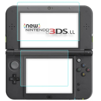 2PCS Tempered Glass Screen Protector+Bottom PET Clear Full Cover Protective Film Guard for Nintendo New 3DS XL/LL 3DSXL/3DSLL