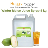 HAPPYPOPPER Winter Melon Fruit Juice Concentrated Syrup 5kg For Commercial Milk Tea Shop 5 kg Fruit 