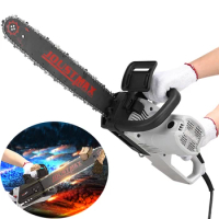 1600W/1800W Electric Chain Saw Household Logging Carpentry Electric Saw Multi-functional Woodworking Angle Grinder Chain Saw Mod