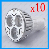 10 GU10 3W High Power LED Ceiling Spot Light Lamp Bulbs