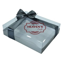 Box mika/hard box/kemasan mika/kotak kado/tart box/giftbox/cake box 25 X 25 X 10 Tanpa pita