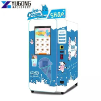YG Customized Outdoor Smart Fully Automatic Smoothie Gelato Machines Frozen Food Soft Ice Cream Vending Machine