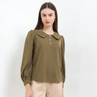 White Mode Athena Blouses - Pakaian Wanita Blouse Atasan Cewek L