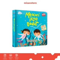 Mizan Buku Anak Seri The Twin Explorer : Mencari Ikan Badut: Looking For Clownfish Boardbook Bilingu