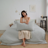 BUHO 天絲™萊賽爾3.5尺單人床包枕套組(雪灰)