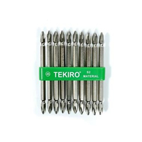 TEKIRO Mata Obeng Angin Set 10 pcs Isi Obeng Plus Double Ended Screwdriver Bits Set PH 2 x 110