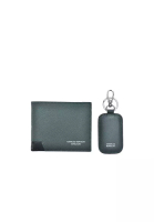 Charles Berkeley Tumbled Leather Wallet &amp; Key Holder Combo Gift Set