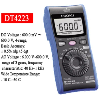 HIOKI DT4223 DT4224 Digital Multimeter Measures Voltage Current Capacitance and Diodes