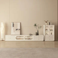 Luxury Bedroom Tv Stand Shelves Storage Shelf Theater Italian Solid Wood Designer Tv Stand Entertainment Mueble Salon Furniture
