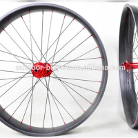cheap 2018 Chinese Factory Best Quality Fat Bike 80mm snow wheelset 26er Fat Bicycles Wheels chosen hubs 3k/UD matt