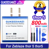 GUKEEDIANZI Battery 800mAh For Zeblaze thor 5 thor5 4dual 4 dual Smart Watch Batteries