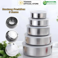 FRESH BOX RANTANG SUSUN STAINLESS / RANTANG 5 SUSUN STAINLESS (FREE BUBLE WRAP) Rantang susun paling