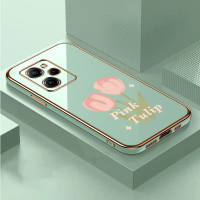 casing Kasing telepon Bunga tulip phone case for Xiaomi Poco X5 Pro[5G],Bunga tulip pattern,cute,TPU